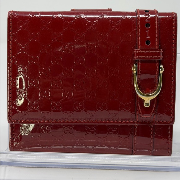 Gucci Handbags - Gucci Red Guccisima Patent Leather Wallet FULL INCLUSION